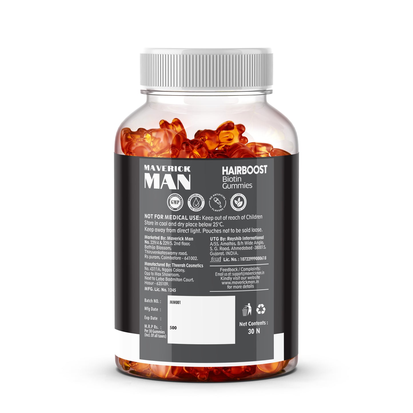 Hair Boost Biotin Gummies